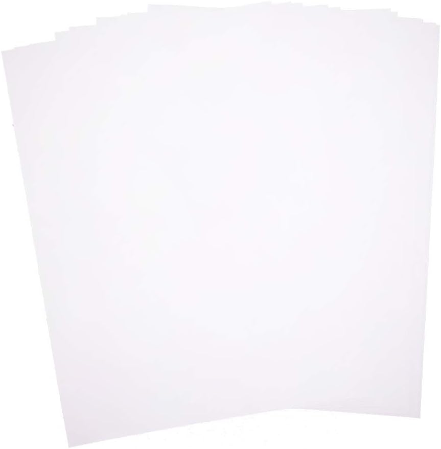 Paper24 50 Einleger, Einlegeblätter 115g in Weiss passend für Faltkarten DIN A6 für Einladungen, Hoc