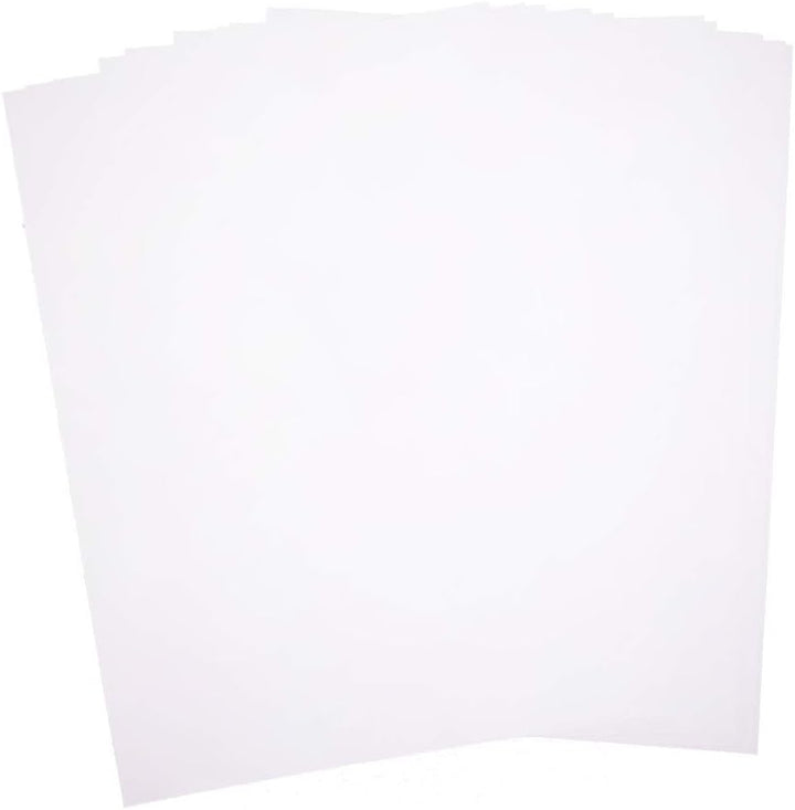 Paper24 50 Einleger, Einlegeblätter 115g in Weiss passend für Faltkarten DIN A6 für Einladungen, Hoc