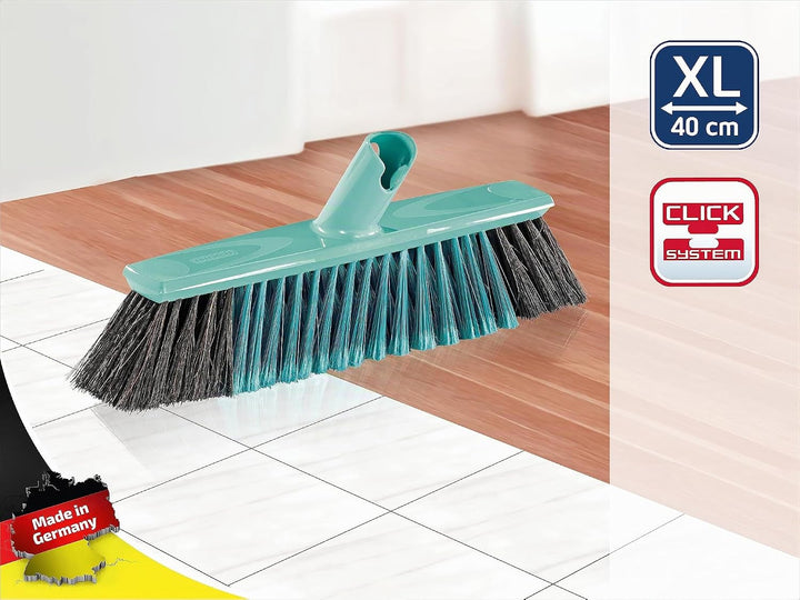 Leifheit Allround Besen Xtra Clean 40 cm mit X-Borsten, Kehrbesen mit Borsten aus Kunststofffaser, B