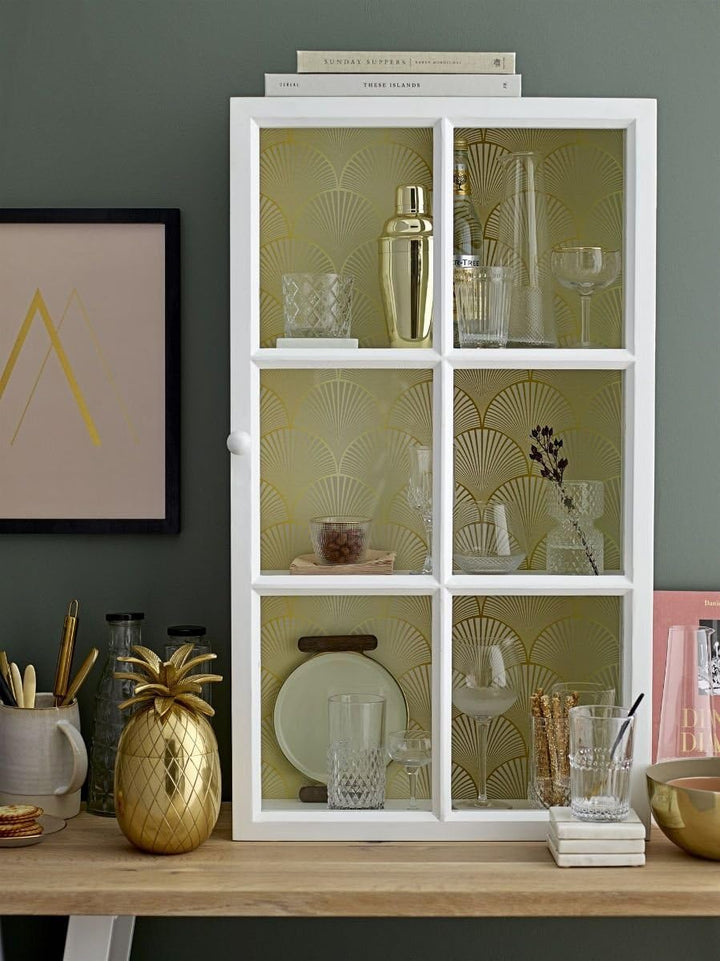 Bloomingville Ananas Dose, gold, 24cm & Cocktailshaker, klar NOSTALGIC Bundle mit Cocktailshaker, Bu