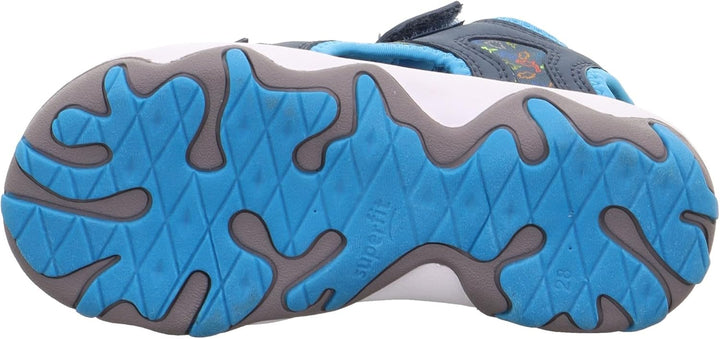 Superfit Jungen Mike 3.0 Sandale 35 EU Blau Türkis 8000, 35 EU Blau Türkis 8000