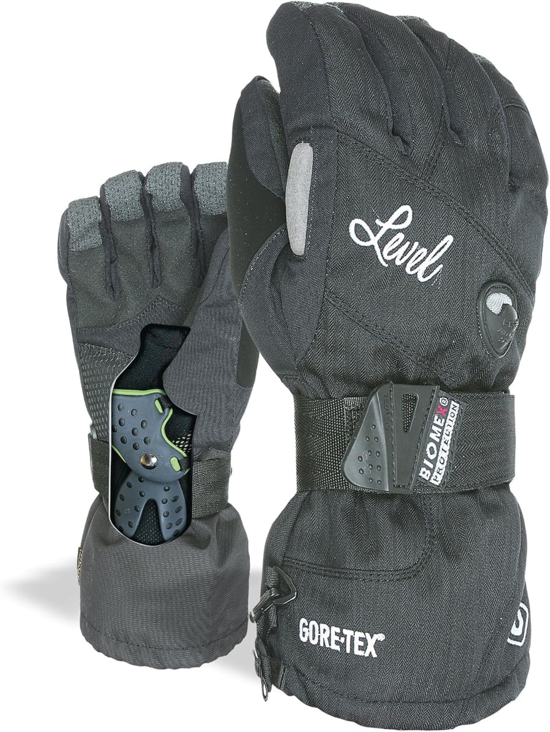 Level Damen Half Pipe GTX Handschuhe M Schwarz, M Schwarz