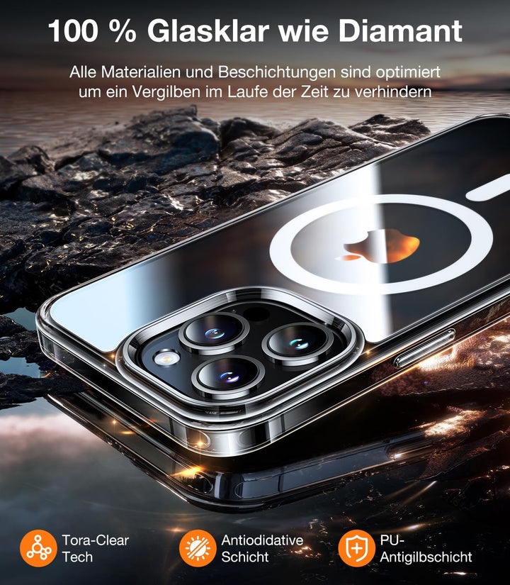 TORRAS für iPhone 15 Pro Max Hülle für Magsafe (TOP Militärschutz & Magnetkraft) Extrem Haltbarkeit