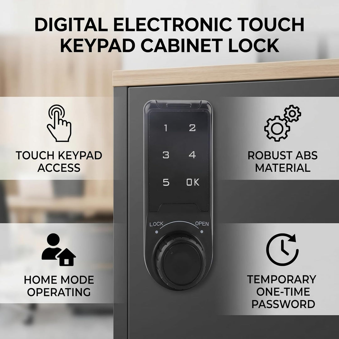 FTVOGUE Code Sicherheitsschloss Touch Digital Tastatur Elektronische Riegelschloss Passwort Key Acce