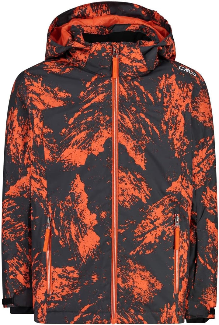 CMP Unisex Kinder Kapuze mit Druckknöpfen für Kinderjacke Skijacke 98 Anthrazit-orange, 98 Anthrazit