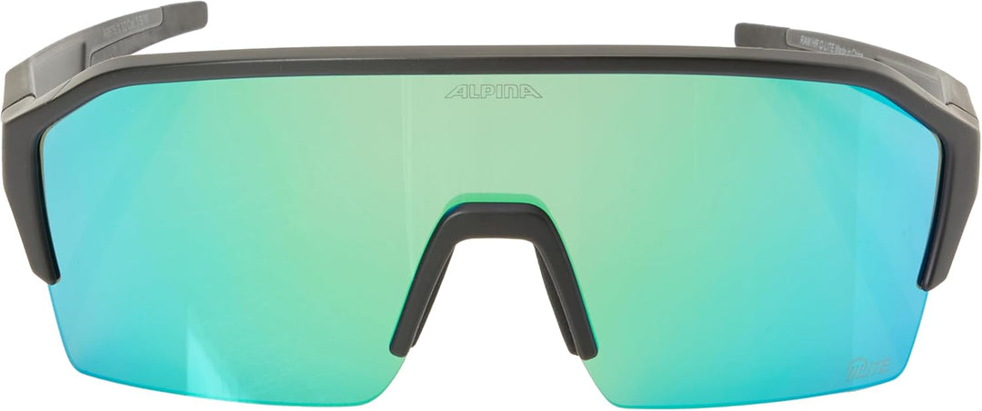 ALPINA RAM HR Q-LITE V - Verspiegelte, Kontrastverstärkende &amp; Beschlagfreie Sport- &amp; Fahrradbrille M