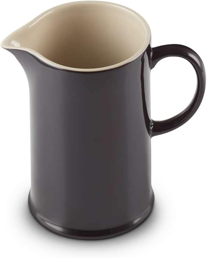 Le Creuset Kaffeebereiter aus Steinzeug, 1 L, Schwarz, 91028200140000 Schwarz Glänzend, Schwarz Glän