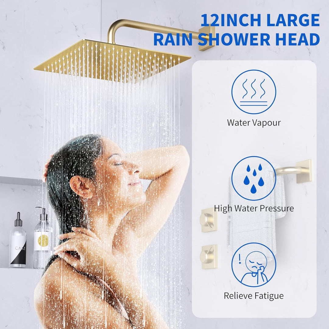 16 Zoll (40.5cm) Regendusche Duschkopf – Edelstahl, Hochdruck, Ultradünn, 360° Schwenkbar – Grosser
