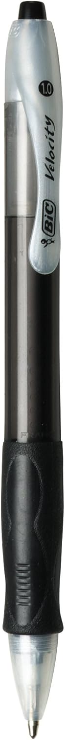 BIC - Velocity Ballpoint Retractable Pen, Black Ink, Medium, Dozen VLG11-BK (DMi DZ by BIC