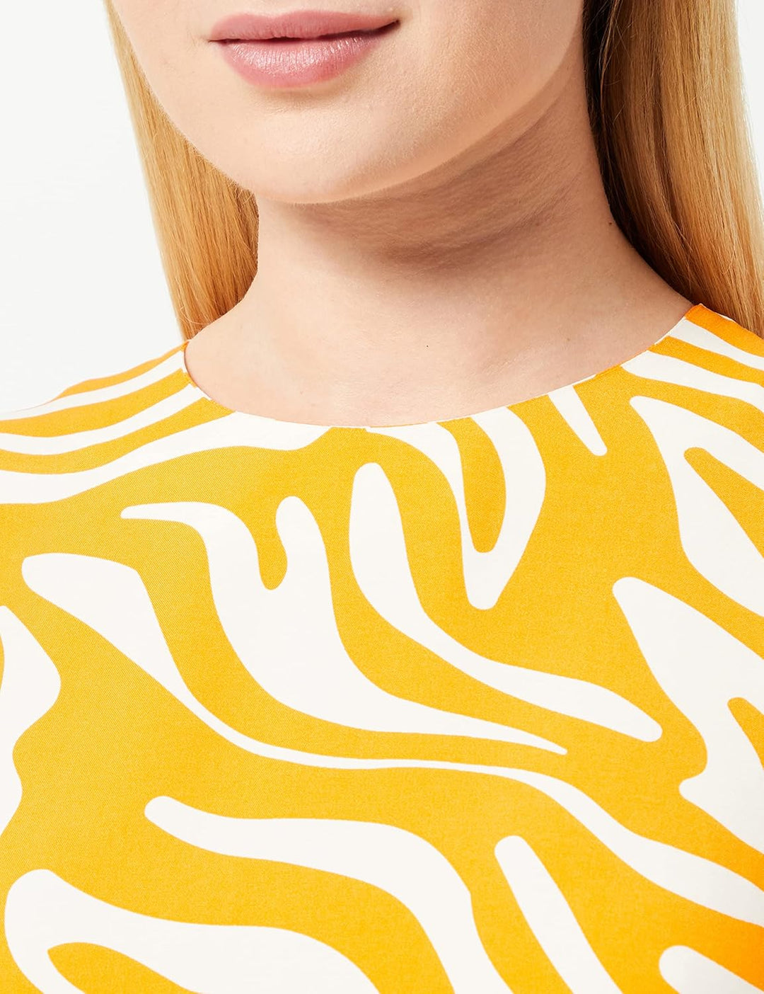 Seidensticker Damen Regular Fit Blusenkleid Langarm Kleid 36 Orange, 36 Orange