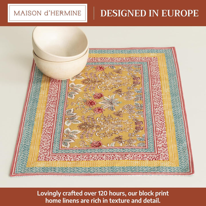 Maison d'Hermine Tischsets aus 100% Baumwolle, 4er-Set, Ostern dekorative Tischsets für Esszimmer, Z