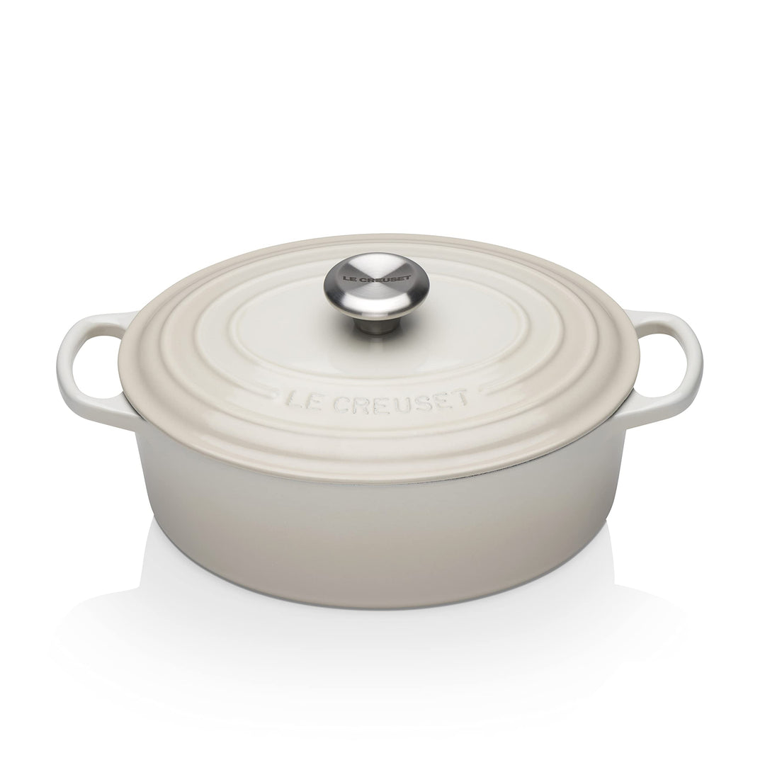 Le Creuset Signature Gusseisen-Bräter mit Deckel, Ø 27 cm, Oval, Für alle Herdarten und Induktion ge