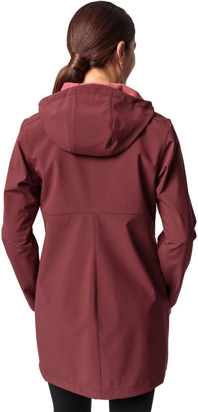 VAUDE Damen Women's Moena Softshell Parka Jacke 34 dark cherry, 34 dark cherry