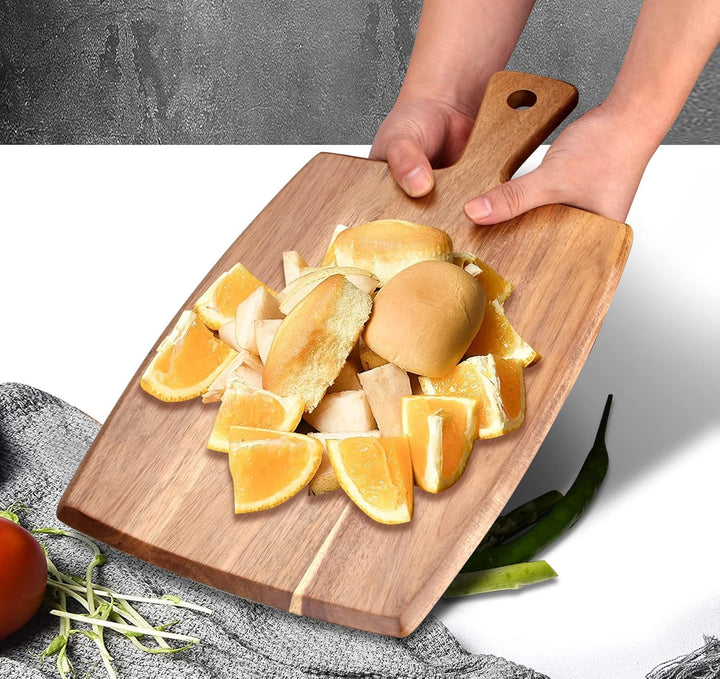 Schneidebrett aus Akazienholz Holzbrett Cheese Charcuterie Boards 43 x 25 cm Küche Schneidbrett Holz