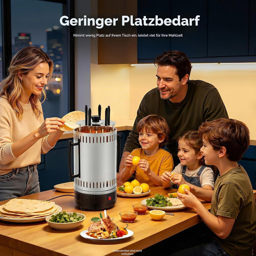 Vertikaler Elektrogrill, 1000w Elektrische Drehgrillmaschine, Max. Heiztemperatur Dönergrill Für Zuh