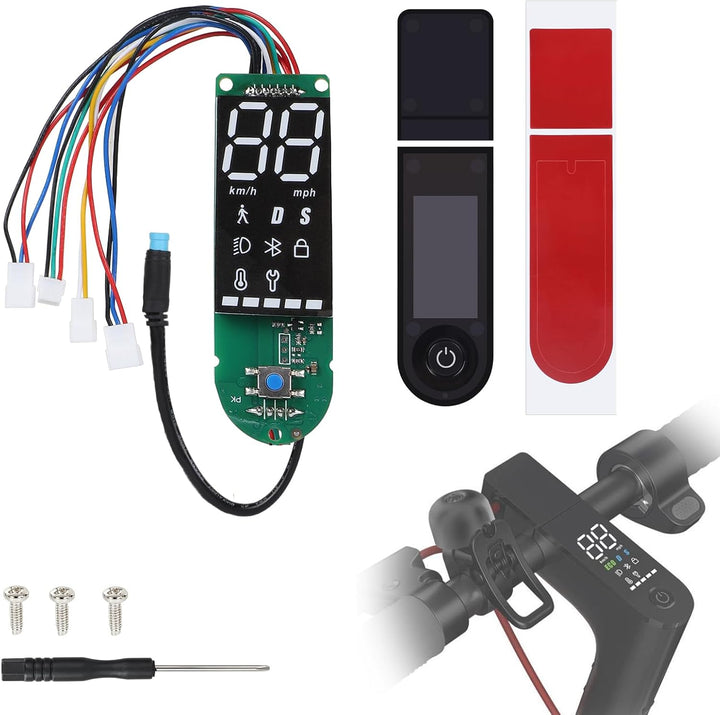 efuturetime E-Scooter Dashboard LED‑Display Nur für Xiaomi M365 1S Pro Pro2