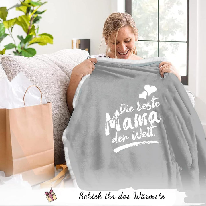 Muttertagsgeschenke für Mama, Decke mit ärmeln Geburtstagsgeschenk für Mama, Kuscheldecke mit ärmeln