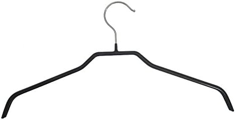 Kleiderbügel aus Metall schwarz beschichtet 10 STK. 12 mm, 41 cm, Metall