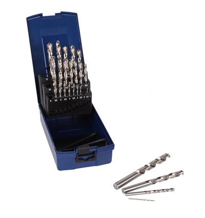 WELDINGER HSS-GK DIN 338 Metallbohrerset 25-teilig 1-13,0 mm 0,5 mm steigend profilgeschliffen (Spir