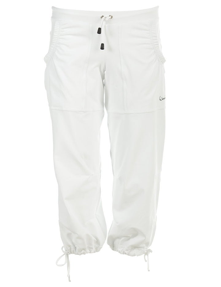 Winshape Damen “Feel good” ¾ Trainingshose WBE6 Dance Fitness Freizeit Sport L Weiss, L Weiss