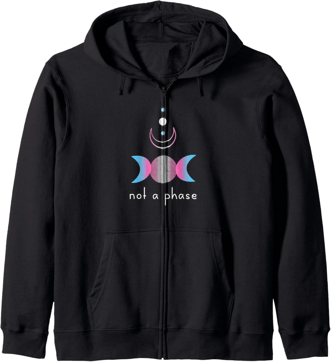 Transgender Himmlisch Keine Phase Trans Pride Flagge Moon Kapuzenjacke