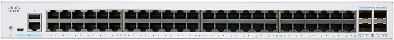 Cisco Business CBS350-48T-4G Managed Switch | 48 GE-Ports | 4 x 1G-SFP | Begrenzter Lebenszeitschutz