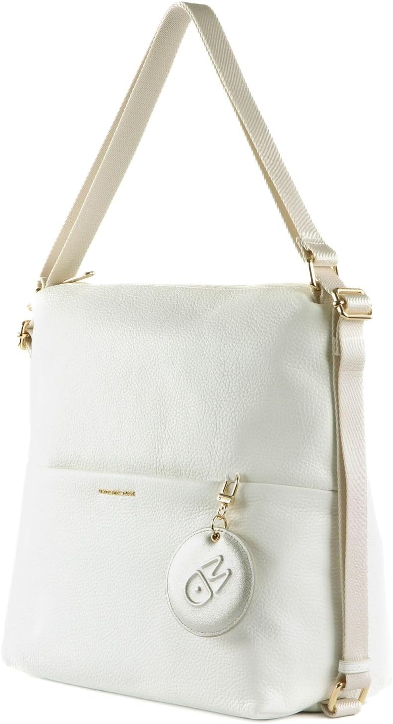 Mandarina Duck Damen Mellow Leather HOBO Optical White, Optical White
