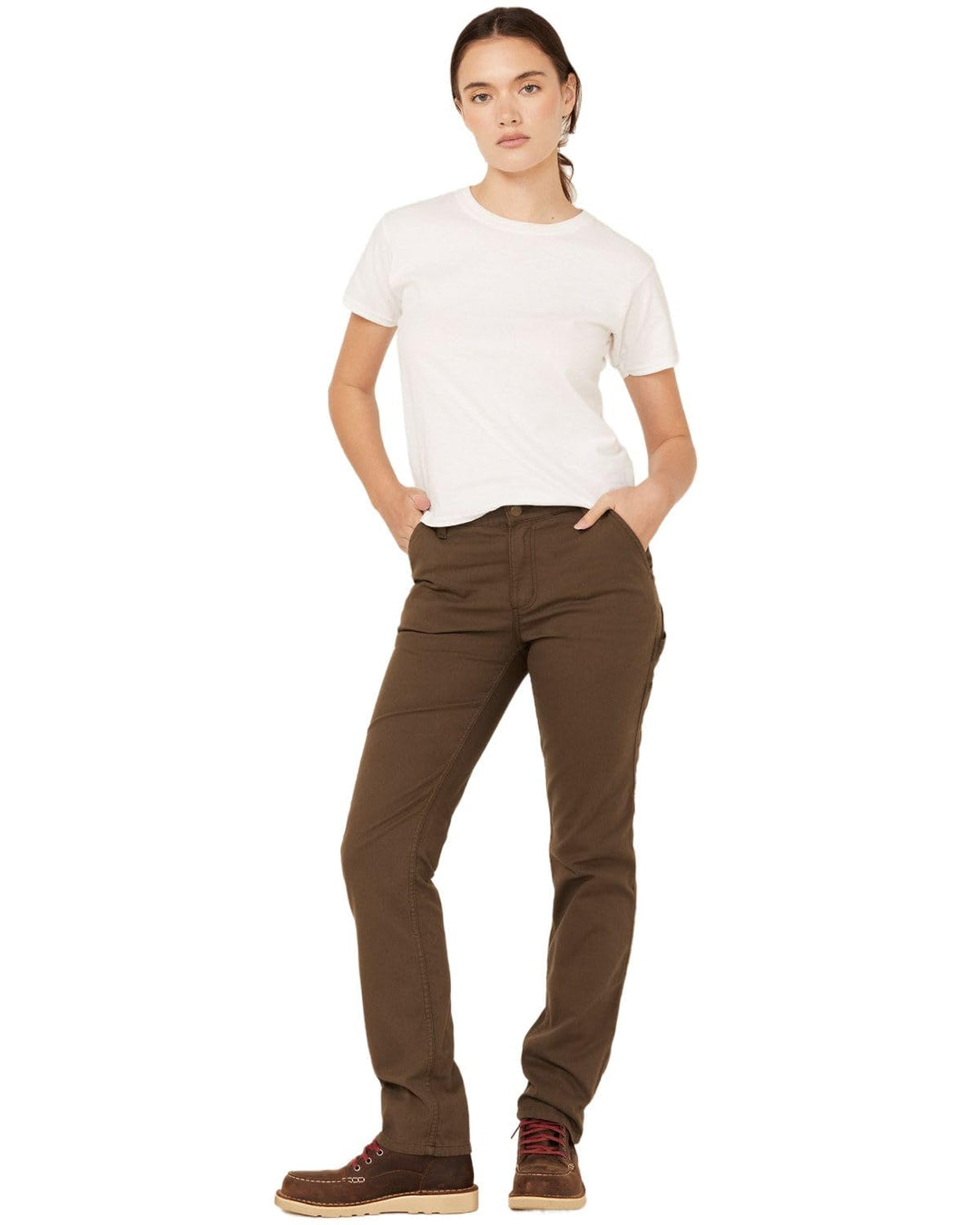 Carhartt Damen The Essential Canvas Pant Arbeitshose 42 Asphalt, 42 Asphalt