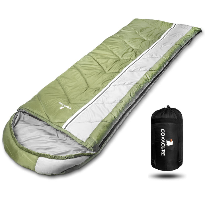 COVACURE Schlafsack Camping – Ultraleichter Sommerschlafsack und Deckenschlafsack, 3 Jahreszeiten Sl