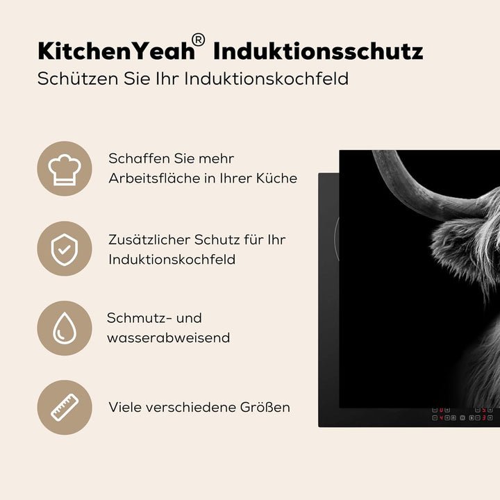 Herdabdeckplatte Einteilig Induktionsmatte Küche Abdeckung Ceranfeld Herd Abdeckplatte Vinyl Matte A