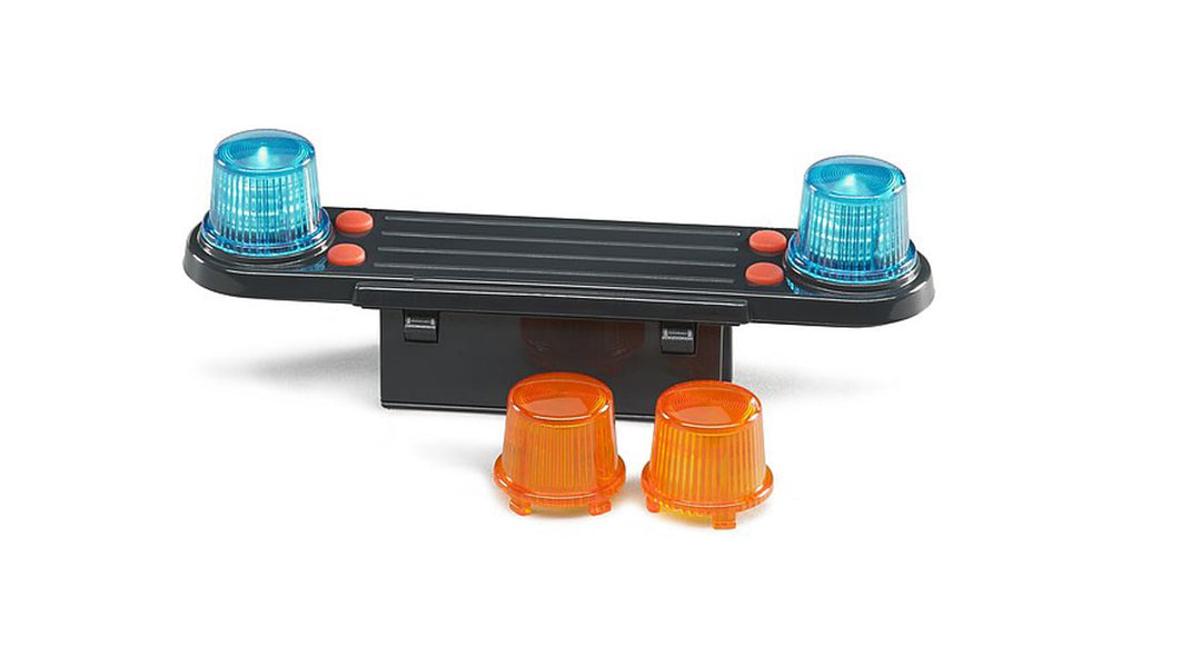 bruder 02801 - Zubehör Light & Sound Modul Trucks mit 4 Funktionen, Batterien - 1:16 Motorengeräusch