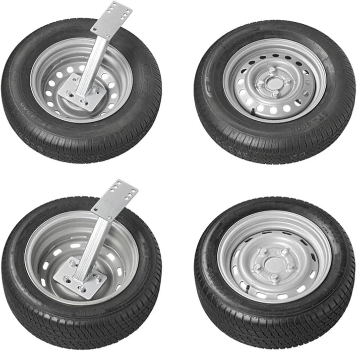 Reserverad Halter Anhänger 4/5-Loch-Felgen 8-16-Zoll-Reifen verzinkter Stahl Reserveradhalter für Wo