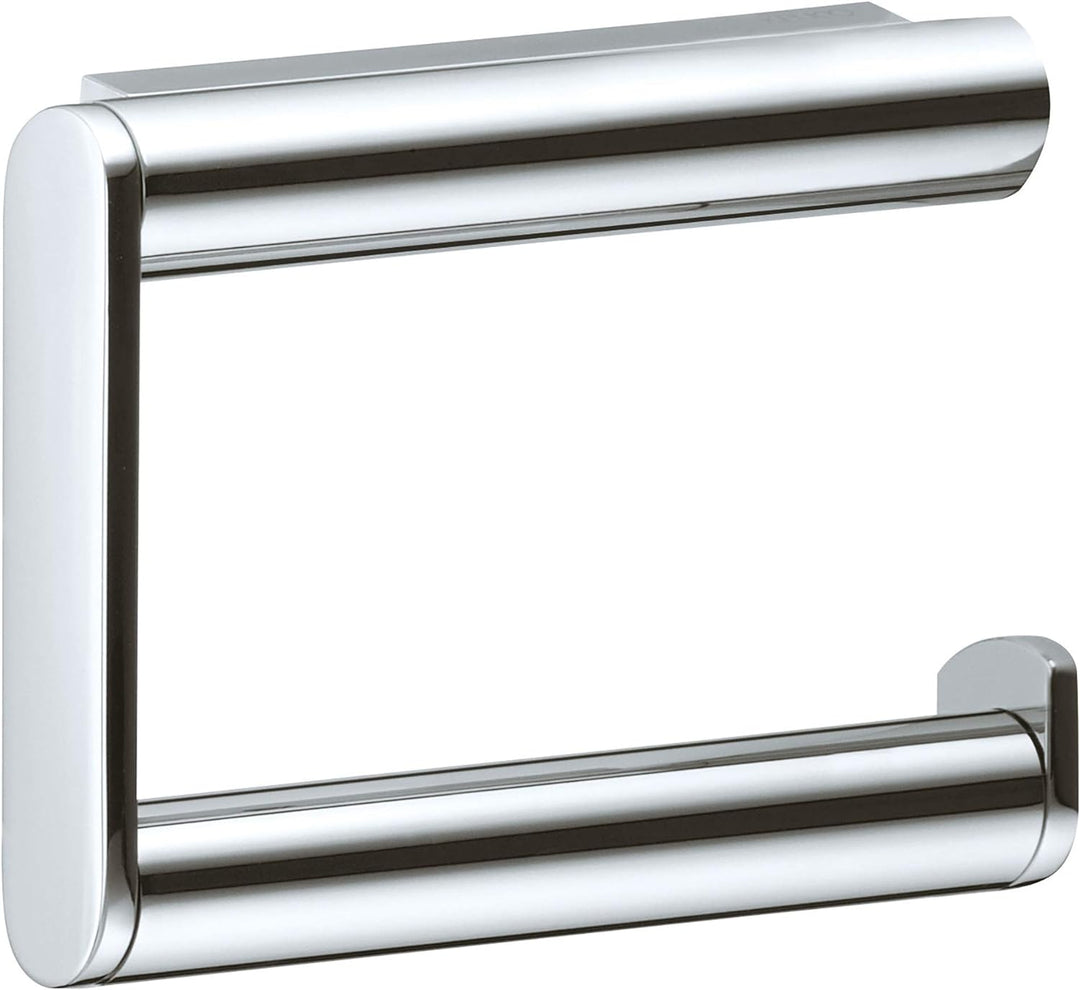 KEUCO Toilettenpapierhalter aus Metall, Hochglanz-verchromt, offene Form, WC-Rollenhalter für Badezi