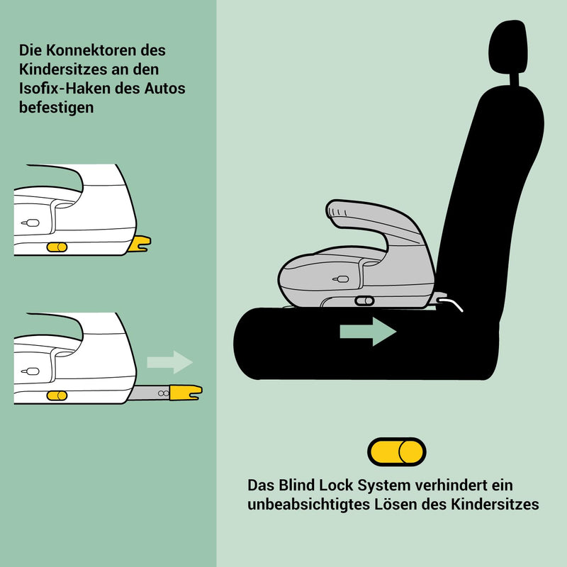 Peg Perego Viaggio Shuttle Autositz, Auto-Sitzerhöhung mit ISOFIX für Kinder von 125 bis 150 cm (6-1