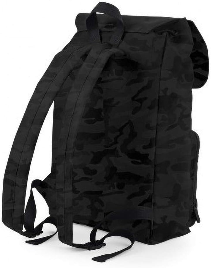 BagBase Vintage Laptop Backpack, 30 x 46 x 17 cm, Black Schwarz, Schwarz