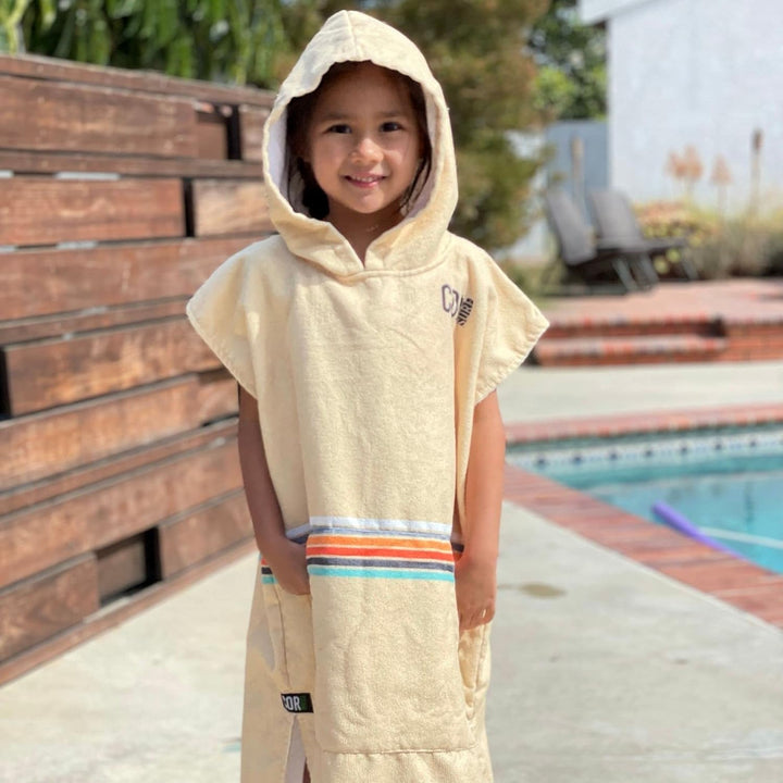COR Surf Kinder Handtuch Poncho - Weicher, schnell trocknender Bade Poncho aus Mikrofaser, Kapuzenha