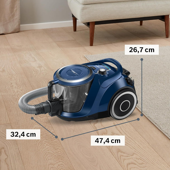Bosch Staubsauger beutellos Serie 6 BGC41X36, Bodenstaubsauger, ideal für Allergiker, Hygiene-Filter