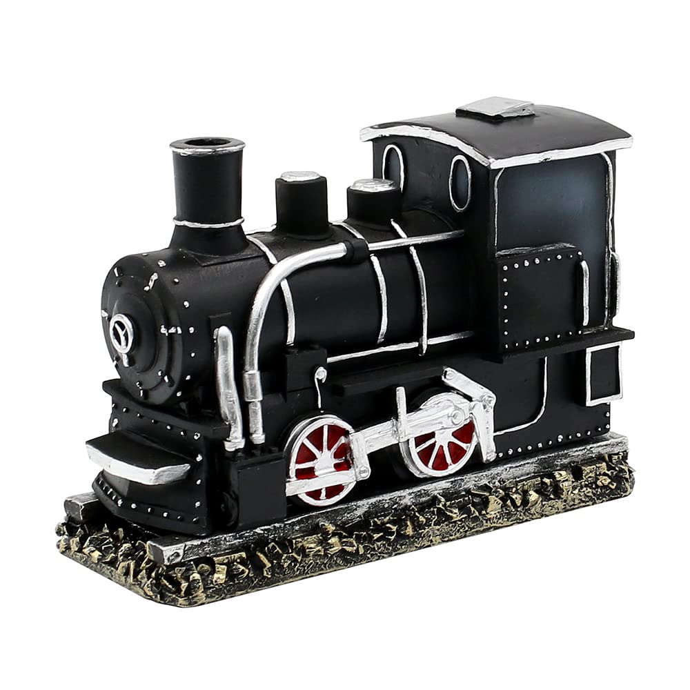 Dekohelden24 Räucher - Lokomotive, Höhe 11 cm Breite 6,5 cm Länge 16 cm, Bunt