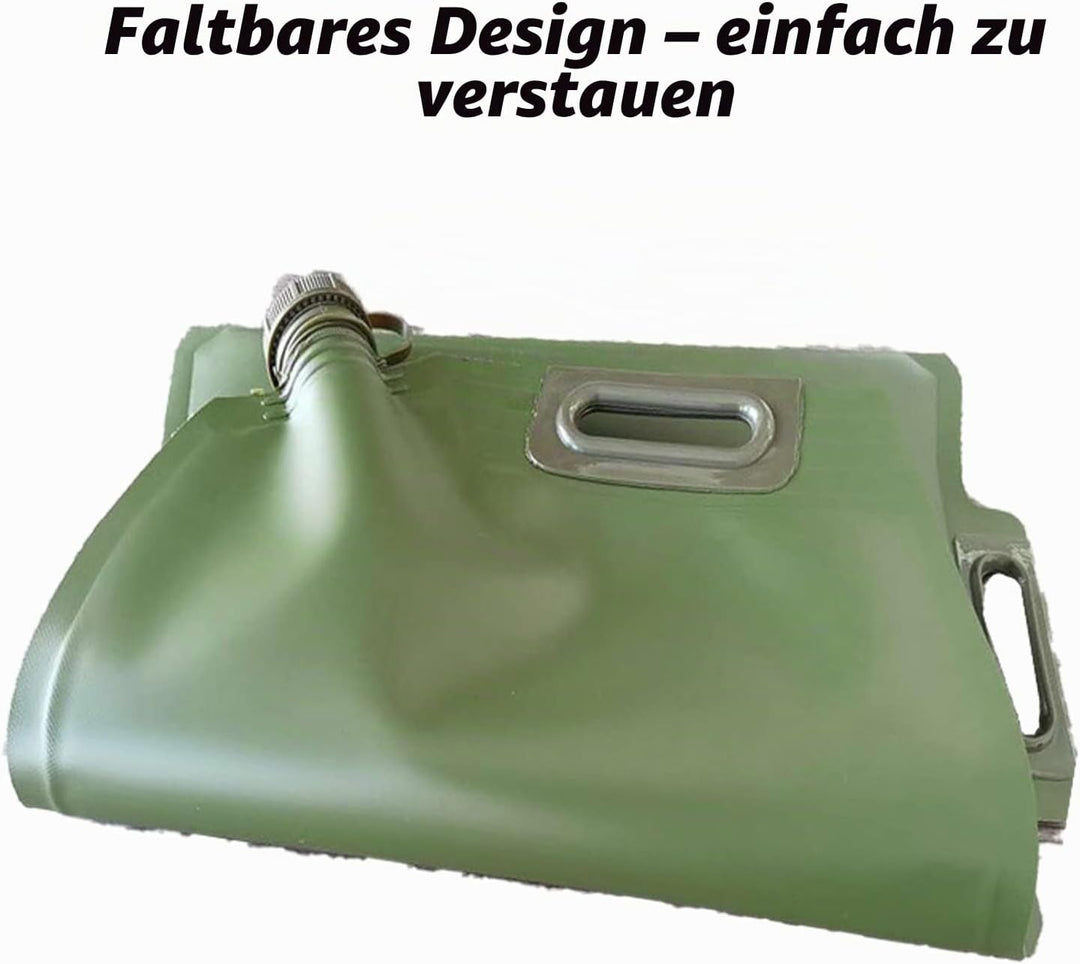 BUENATIENDA Superleicht Benzinkanister 20L Faltbar mit eingebautem Ausgiesser Geprüft, 20 Liter Kani