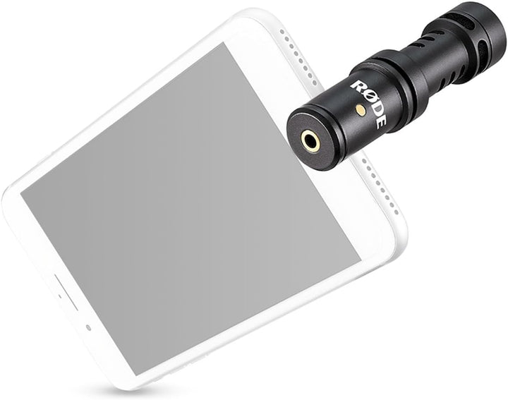 Rode VMML Videomic Me-L Mikrofon für iOS Mobile Geräte + WS9 Windschutz Pink + keepdrum Mikrofasertu