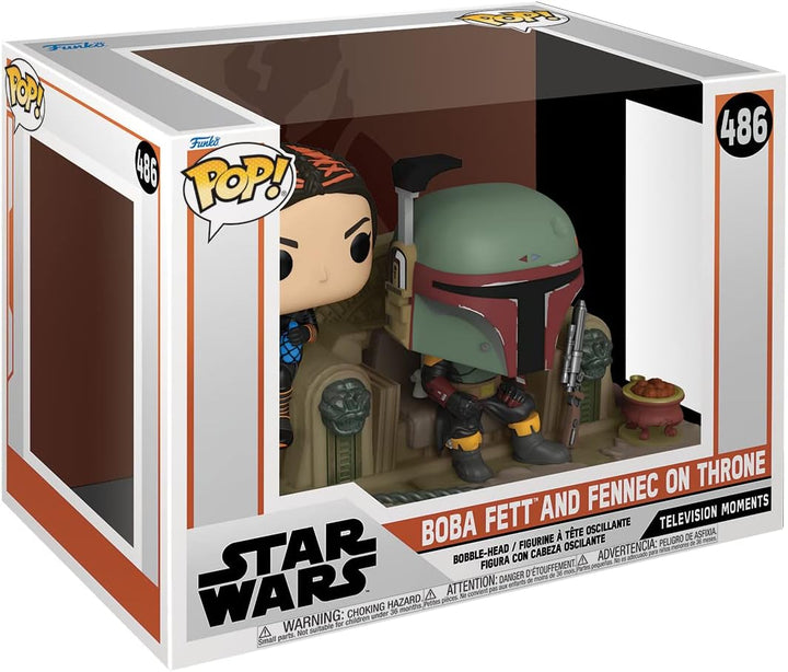 Funko Pop! Moment: Star Wars: The Mandalorian - Boba Fett & Fennec Shand - Vinyl-Sammelfigur - Gesch