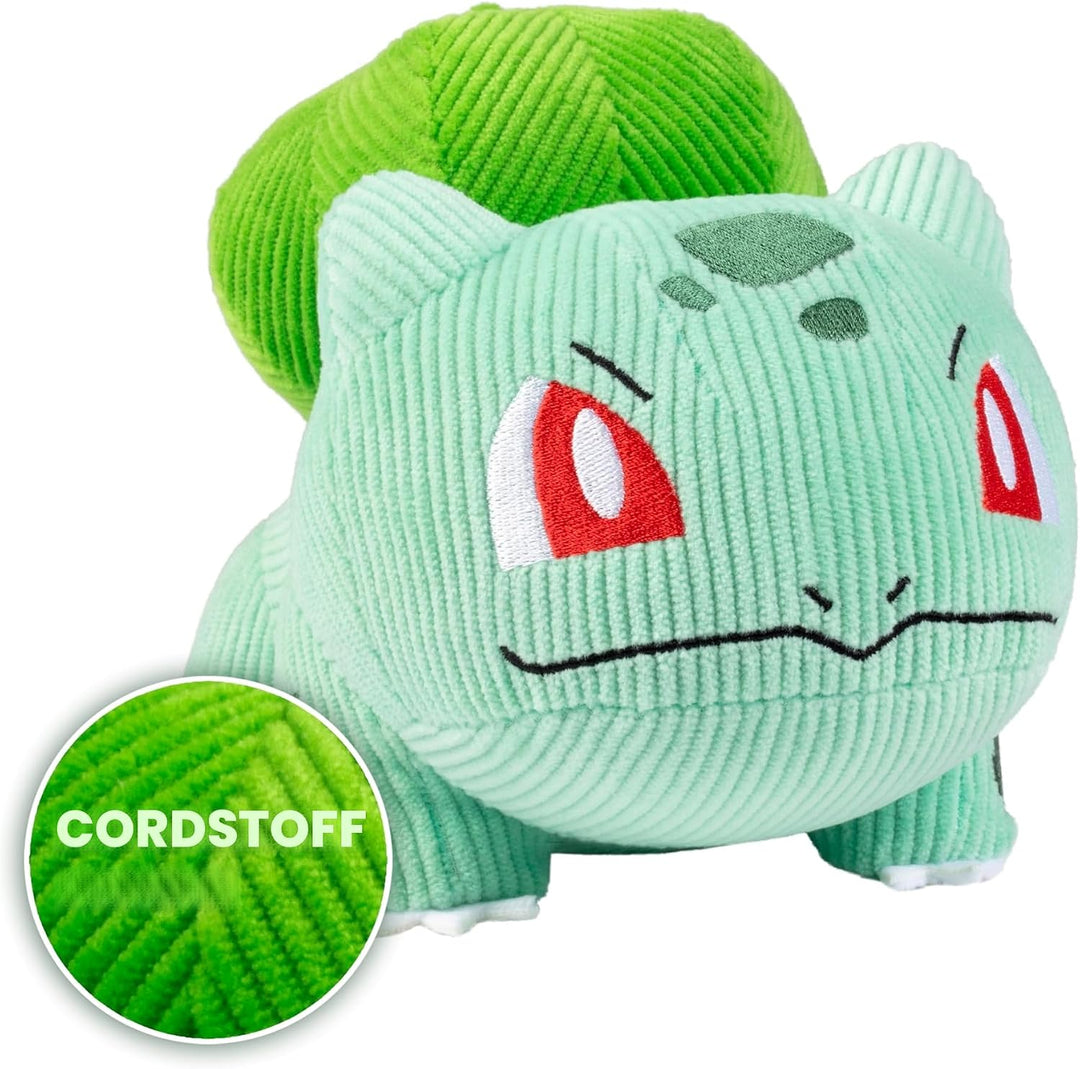 Pokémon Select PKW2993 - Bisasam Kord-Plüsch 20 cm, offizielles Plüsch Bisasam (Grün), Bisasam (Grün