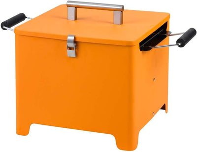 tepro Holzkohlegrill Chill&Grill Cube orange, Grillfläche: ca. 31,5 x 31,5 cm, Orange