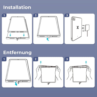 PITAKA Hülle für iPad Pro 11" 2022/2021 Magnetische Aufladbare Schutzhülle Kompatibel mit Magic Keyb