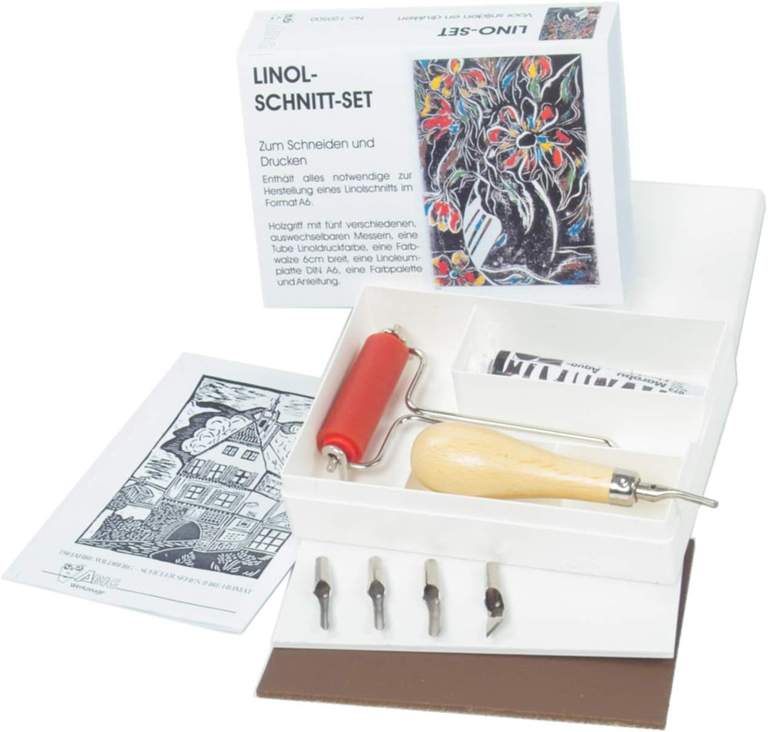 Abig Linolschnitt-Set, komplett