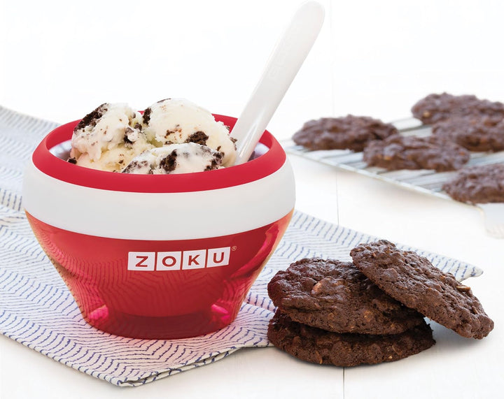 ZOKU Ice Cream Maker Red - Ice Cream - Sorbet - Frozen Yoghurt in 10 Minutes Rot, Rot