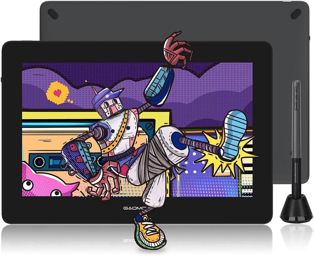 GAOMON PD1320 13,3 Zoll Graphictablet mit Display, HD -IPS -Monitor mit 8192 Druckpegeln und Batteri
