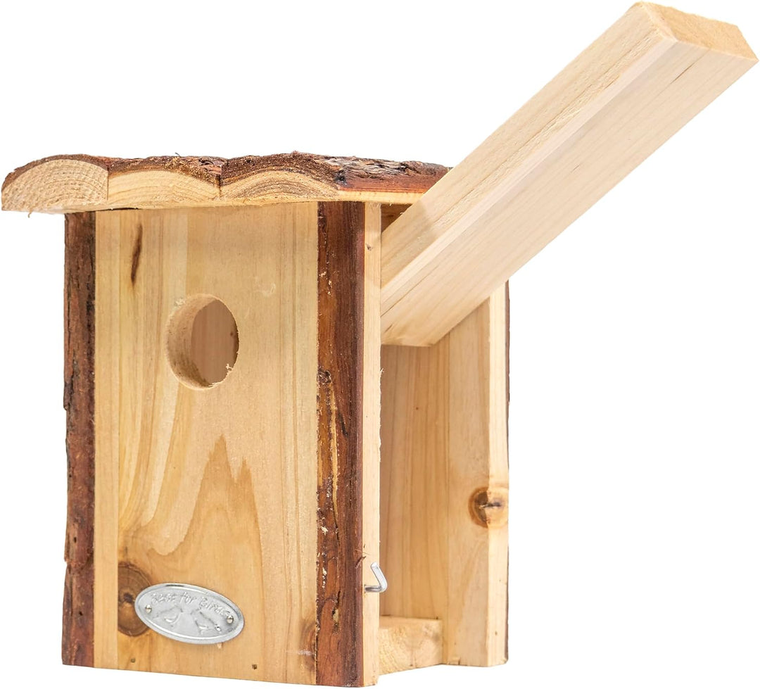 mgc24 Vogelhaus für Zaunkönig - Wildvogel Nistkasten zum Aufhängen für Garten und Balkon, aus Holz w