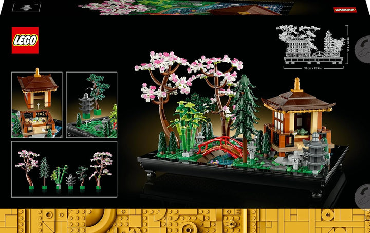 LEGO 10315 Icons Garten der Stille, Botanical Zen-Garten-Set für Erwachsene mit Lotusblumen, anpassb