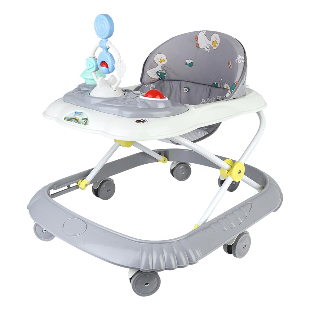 OHMG Babywalker Lauflernwagen, 5 in 1, Lauflernwagen, Wippfunktion, Babywippe mit Rollen, Licht, Mus